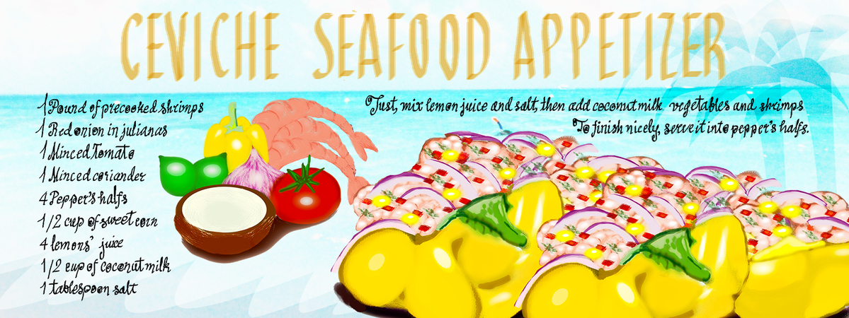 Ceviche Seafood Appetizer by Angela Bello Recipe ceviche 300