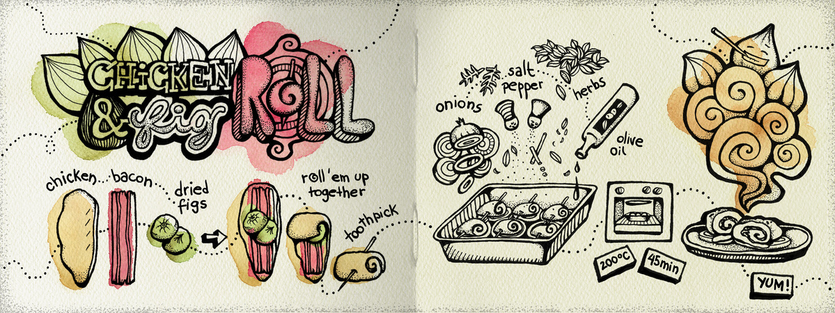 Chicken & Fig Roll by Renée Melo
