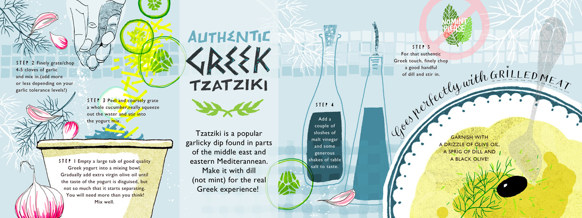 Authentic Greek Tzatziki by Leanda Xavian Tdac lx tzatziki artwork 300dpi
