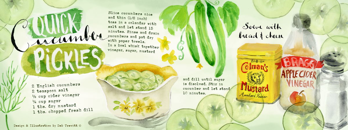 Quick Cucumber Pickles by Deb Trevitt Cucumber pickles