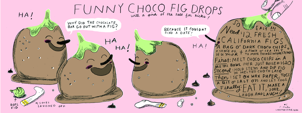 Funny Choco Fig Drops! by Ohara Hale