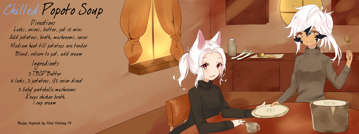 Chilled Popoto/Potato Soup by Tsukchi Theycookanddraw project22