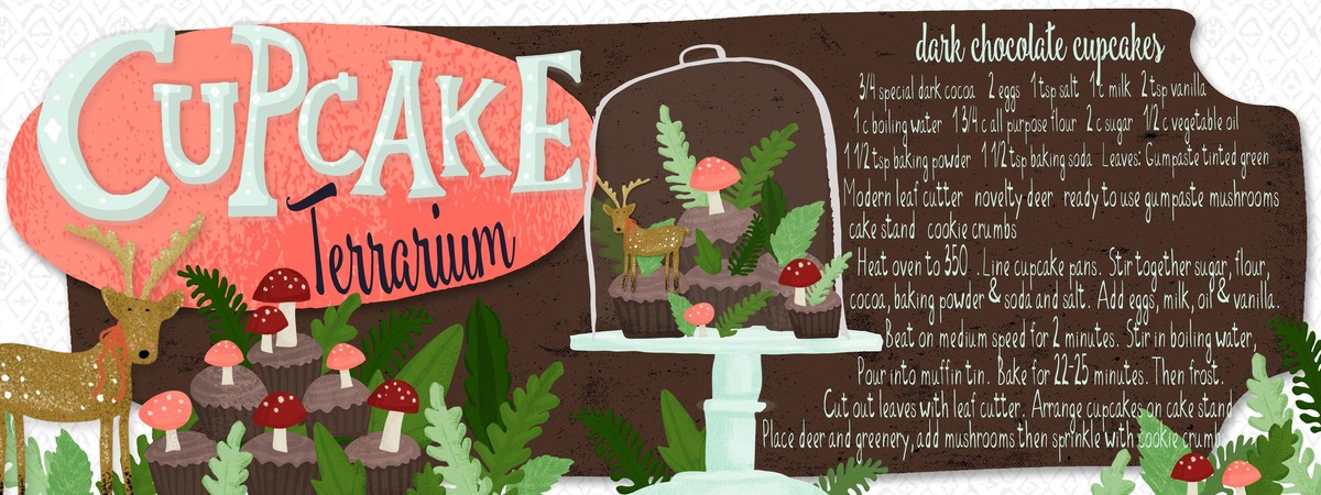 Cupcake Terrarium by Bridgett Stahlman Cupcake terrarium