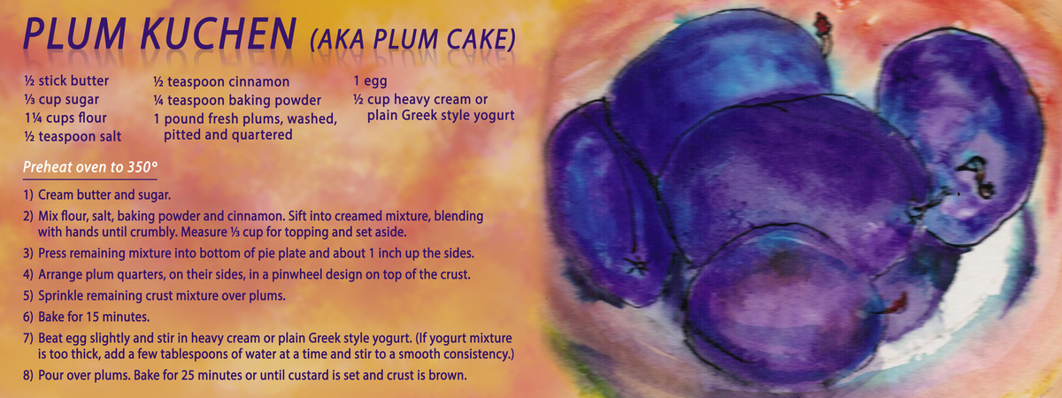 Plum Kuchen (aka Plum Cake) by Rikki Asher