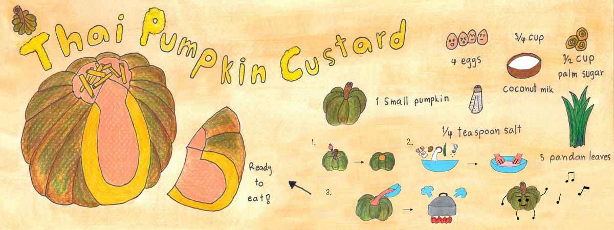 Thai Pumpkin Custard by Phapann