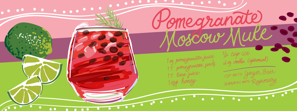 Pomegranate Moscow Mule by Judith Mayer