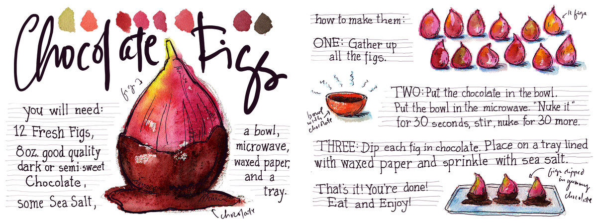 Chocolate Figs by Paula Pertile