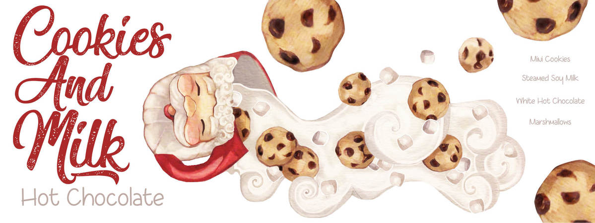 Cookies And Milk Hot Chocolate by Heather Sisson
