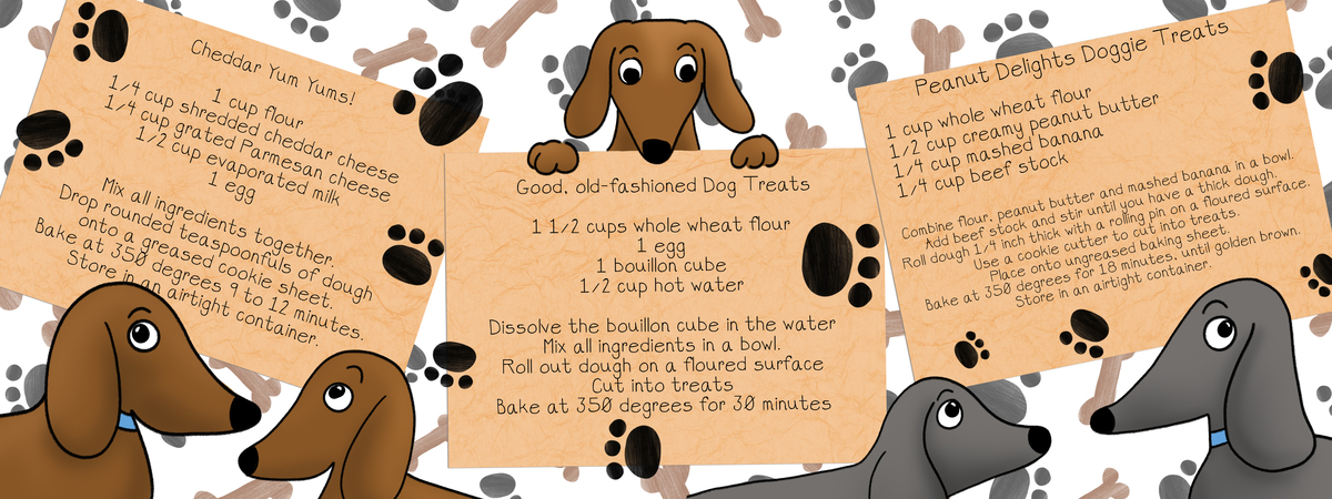 Three kinds of Dog Treats by Michelle Goggins
