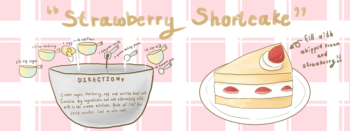 Strawberry Shortcake by Puntharik Salha Strawberry shortcake