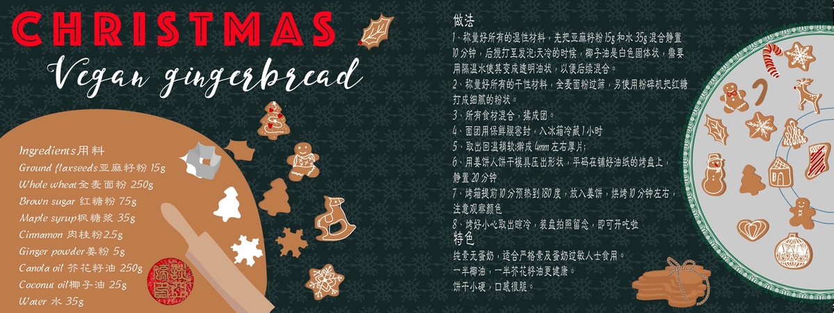Christmas vegan gingerbread by YT Tan Img 8632