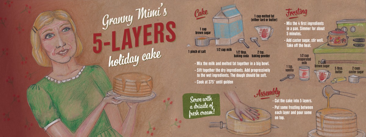 Mimi's 5 layers cake by Isabelle LF