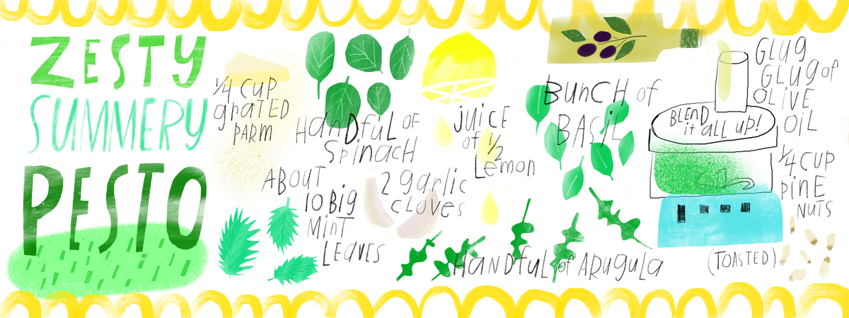 Zesty Summery Pesto by Salli S. Swindell