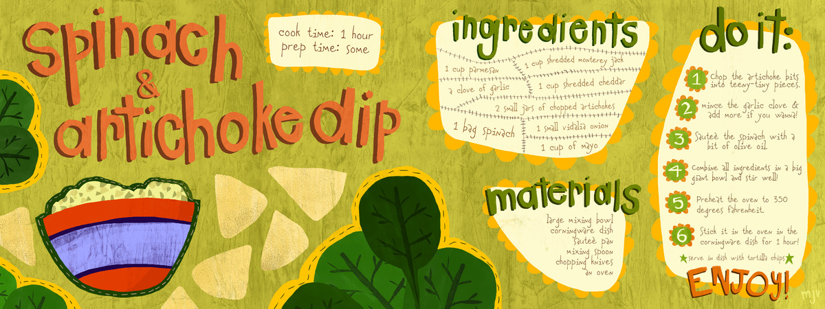 Spinach & Artichoke Dip by Melanie Viens Spinach