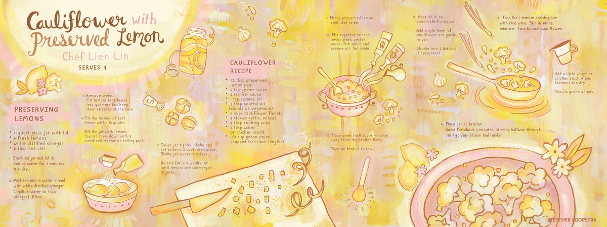 Cauliflower with Preserved Lemon by Esther Loopstra