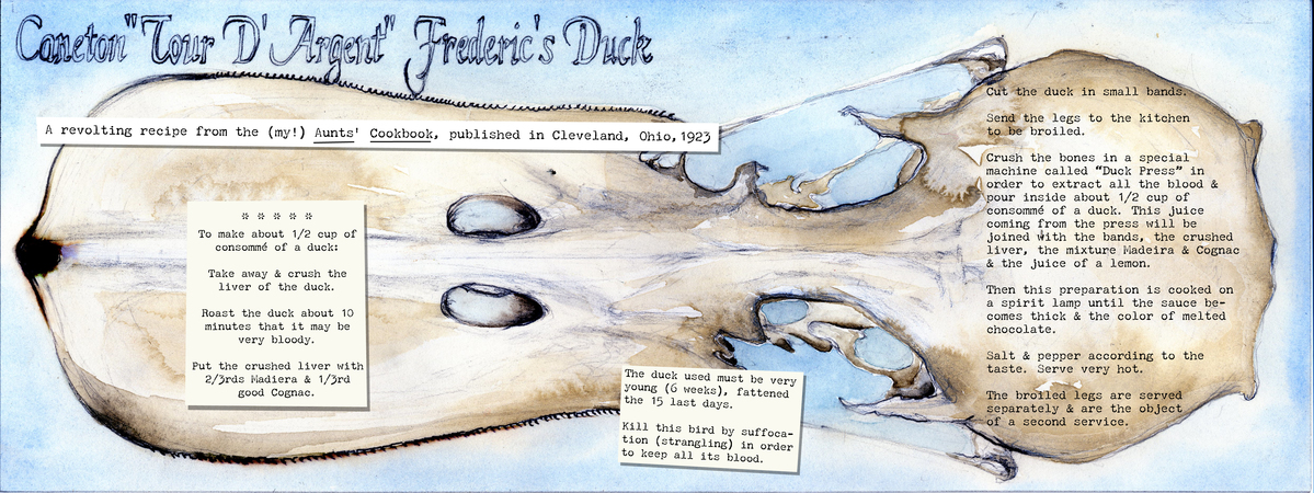 Caneton "Tour D'Argent" Frederic's Duck by Mary Jo Bole
