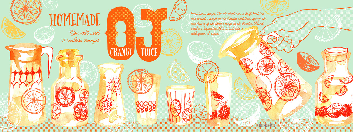 Homemade Orange Juice by Ohn Mar Win