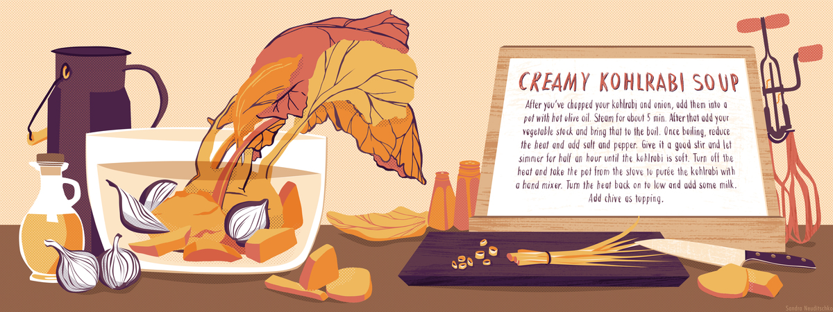 Creamy Kohlrabi Soup by Sandra Neuditschko