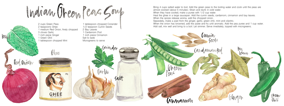 Indian Green Peas Soup by Eat It Paint It Indian green peas soup 01