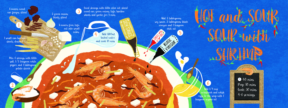 Hot and Sour Soup with Shrimp by ANNG LEIS