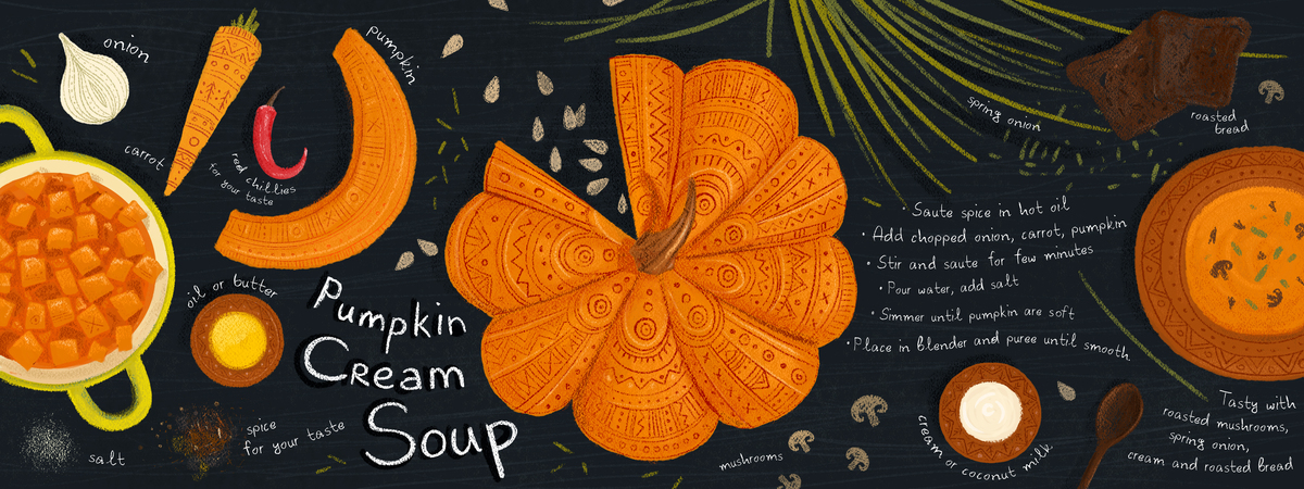 Pumpkin cream soup by Yuliia Bahniuk Tdac pumpkin soup f