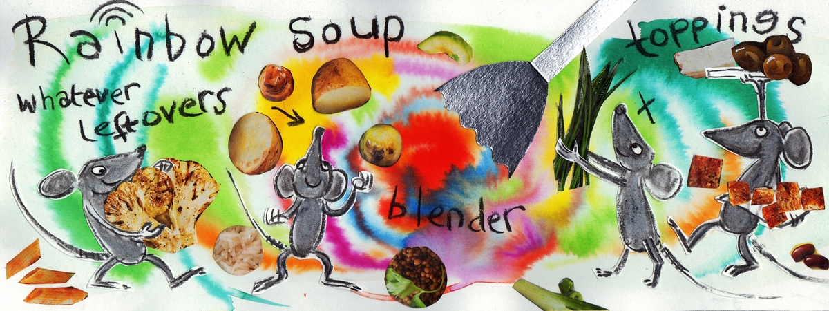 Rainbow soup by Hedie Meischke