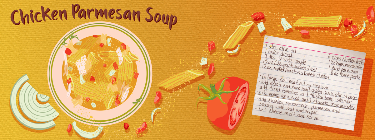 Chicken Parmesan Soup by Meredith Lyons Chicken parm soup