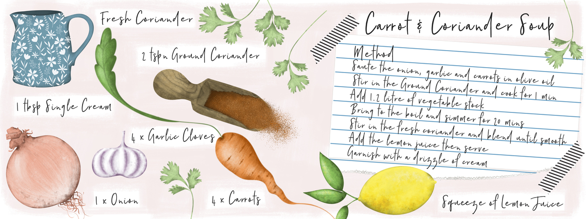 Carrot & Coriander Soup by Debbie Monson