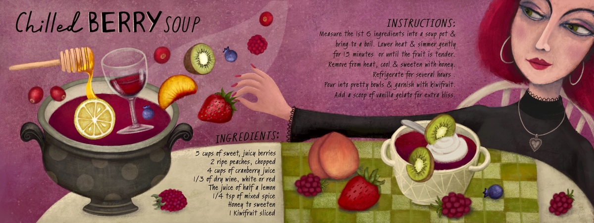 Chilled Sweet Berry Soup by Janie Secker