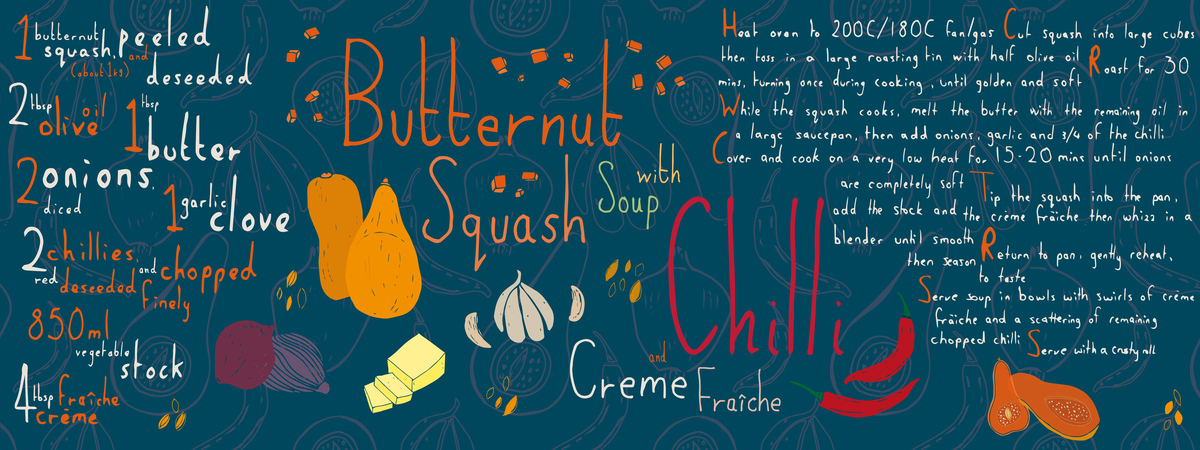 Butternut Squash Soup with Chilli and Creme Fraiche by Anna Goode Tdac recipe butternutsquash annagoode