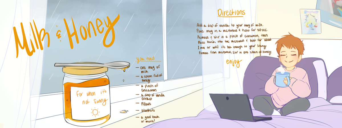 Milk and Honey by Anna Booth Anna booth theydrawandcook