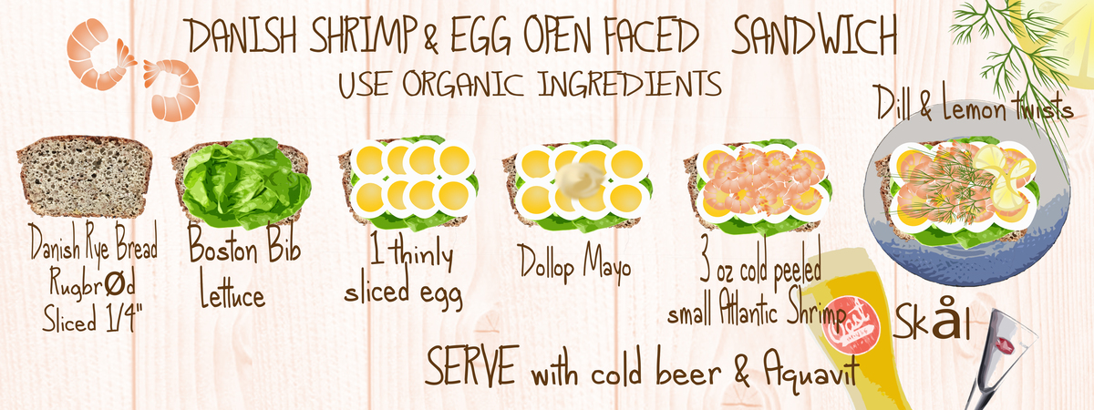 Danish Shrimp & Egg Open Faced Sandwich by Irene Zing Rdanishs e