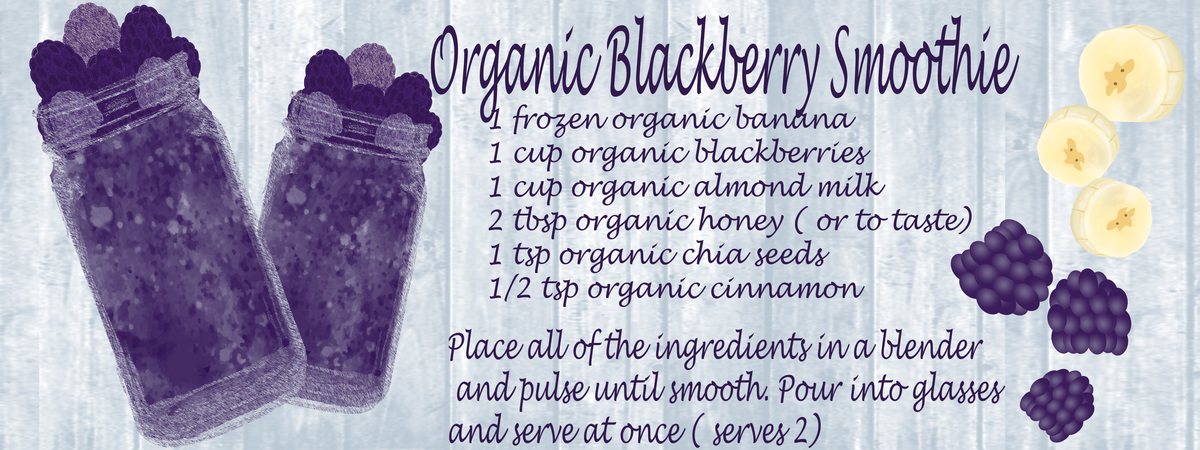 Organic Blackberry Smoothie by Irene Zing