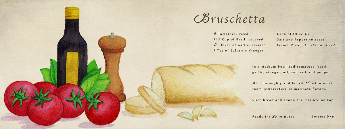 Bruschetta by Danielle Hughes Bruschetta dhughes