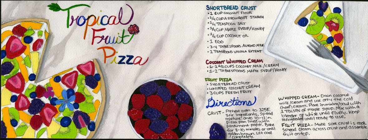 Tropical Fruit Pizza by Rachel Brouhard