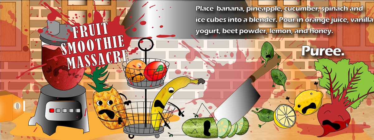 Fruit Smoothie Massacre by Jessica Erickson