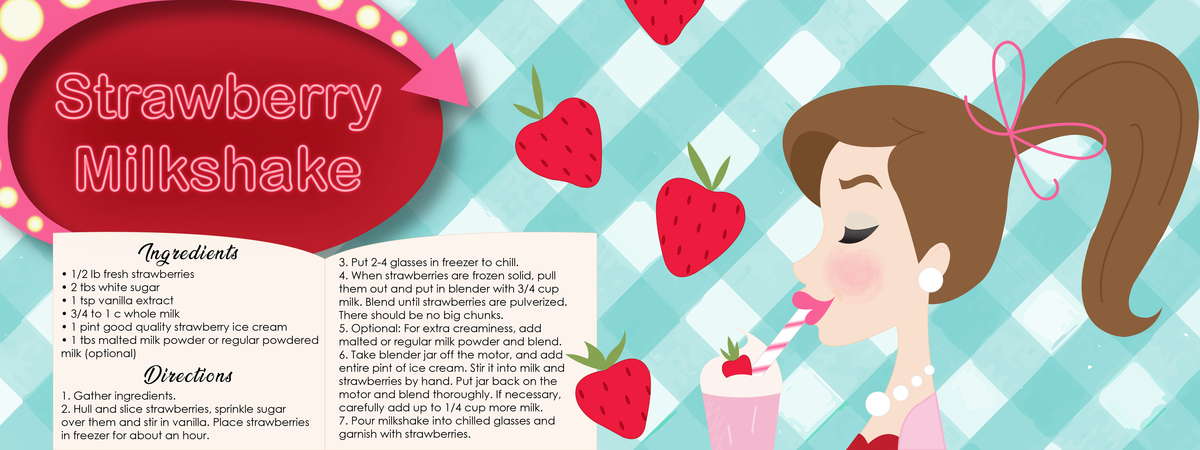 Strawberry Milkshake by Caitlin Reneer Reneer strawberrymilkshakerecipe