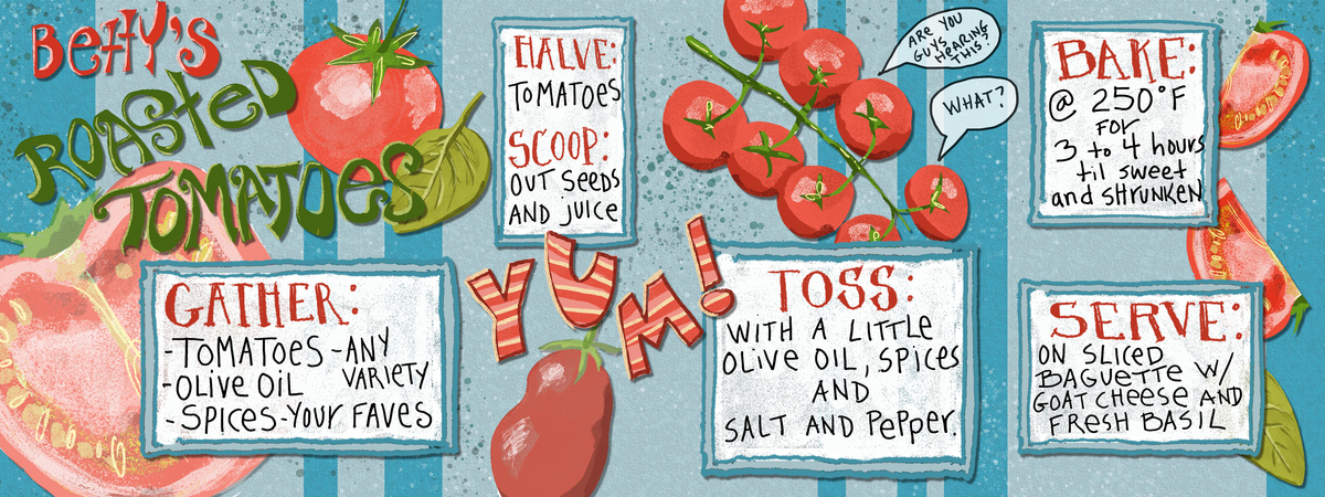 Betty's Roasted Tomatoes by Jennifer Geldard