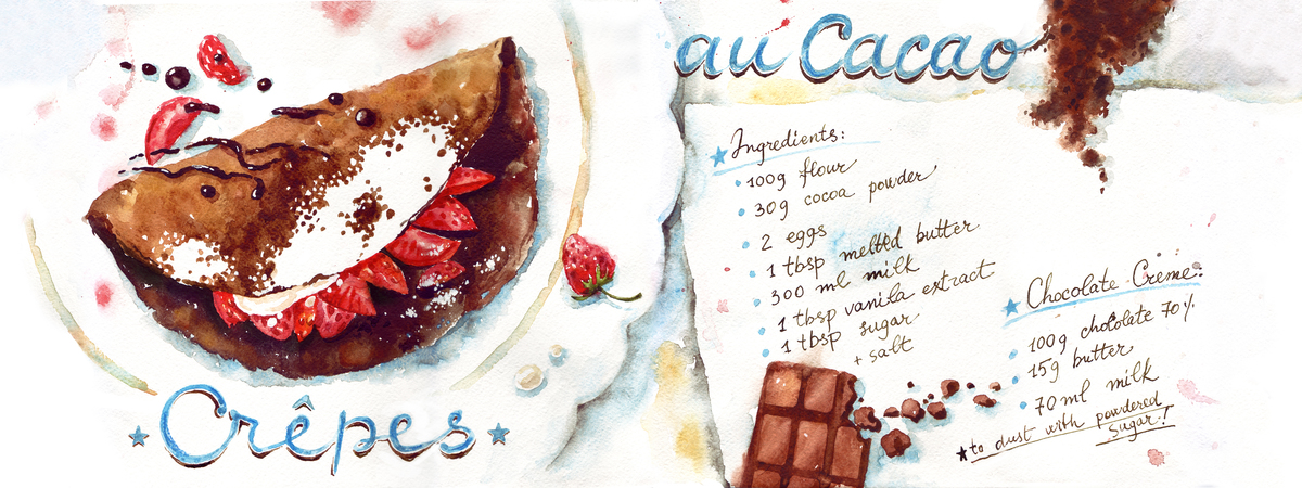 Crepes au Cacao by Aliona Bereghici