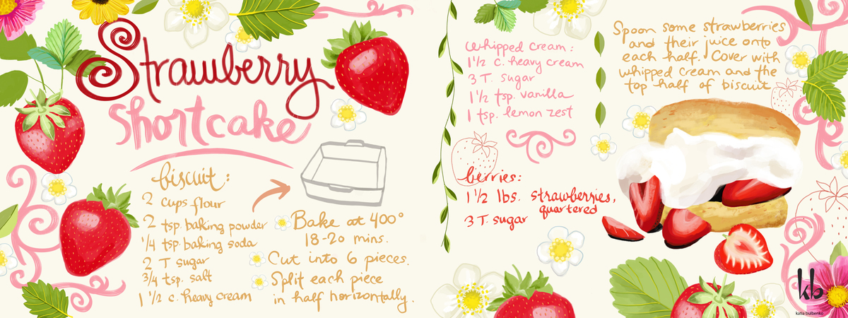 Strawberry Shortcake by Katia Bulbenko
