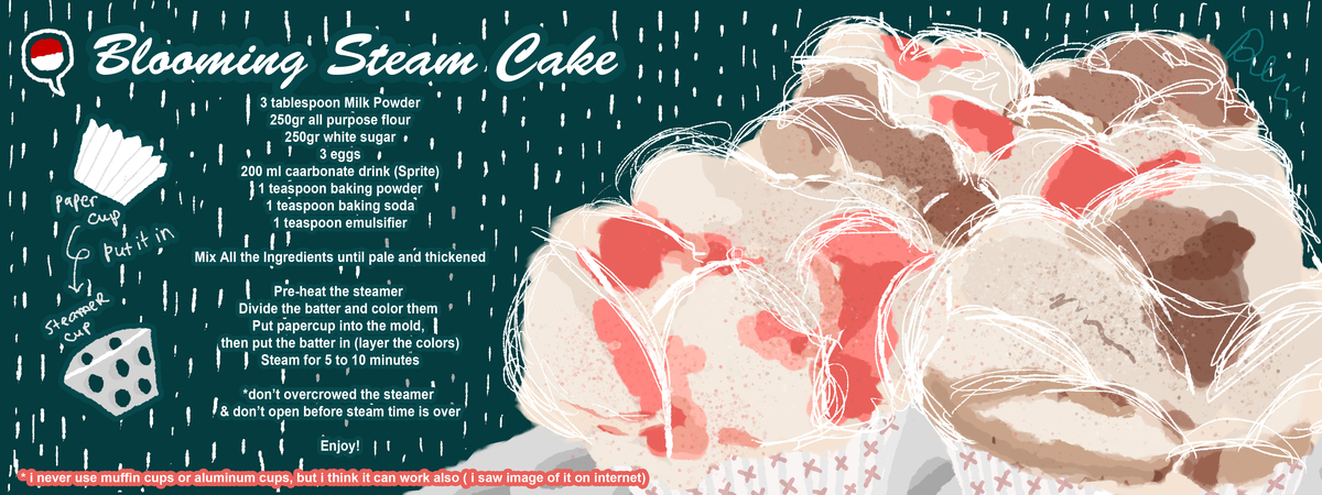 Blooming Steam Cake by Devi Yong Bolu kukus
