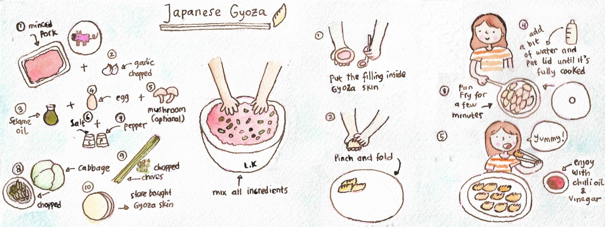 Japanese Gyoza by Lina Kartika