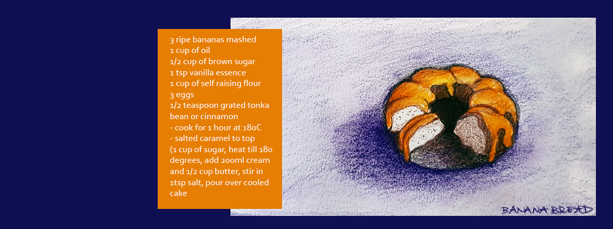 Banana and Salted Caramel Cake by Justine Cox Banana bread 3