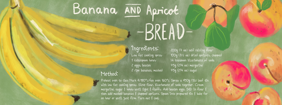 Banana and Apricot Bread by Sarah Whittle