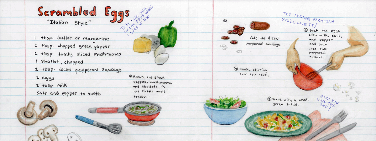 Scrambled Eggs, "Italian Style" by Steph Brennan Brennan stephanie recipe