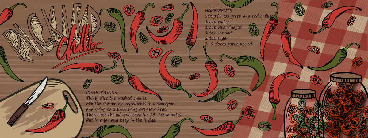 Pickled chillies by Katerina Plotnikova