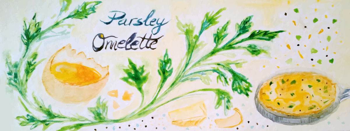 Parsley Omelette by Ada Popescu