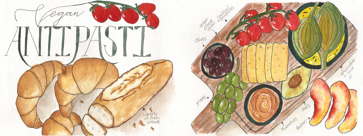 Vegan Antipasti by Angie Noll Vegantipasti