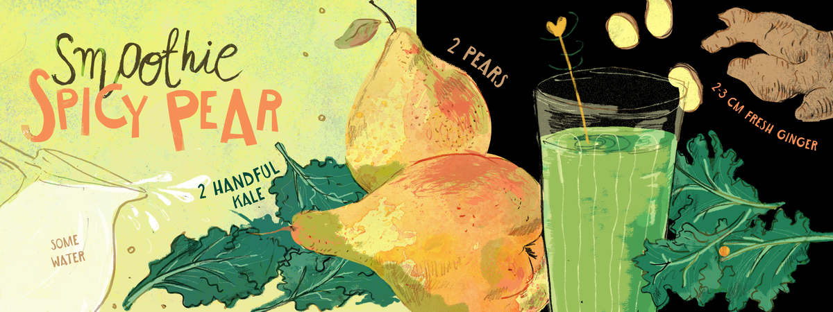 Spicy Pear Smoothie by Beata Zurawska