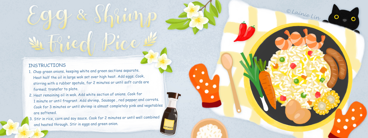 Egg and Shrimp Fried Rice by Lainie Lainie egg shrimp friedrice
